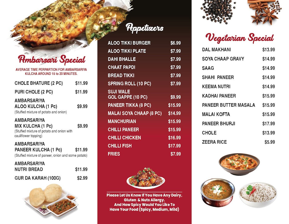 Ambarsariya kitchen + Grill Menu - Image 2