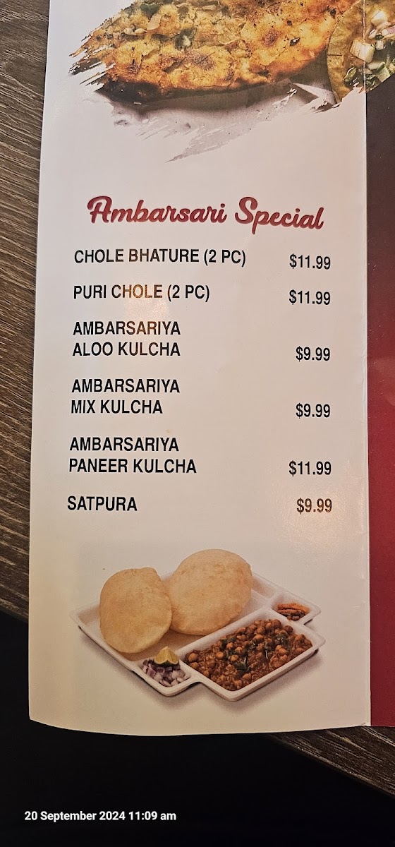 Ambarsariya kitchen + Grill Menu - Image 3